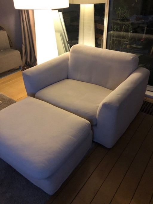 Love Seat Fauteuil Met Hocker (Young/Gelderland/Jan Des Bouvrie)