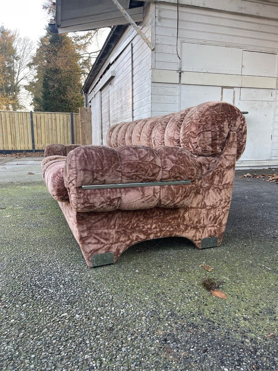 Image 1 of Sculpturaal ontworpen Italiaanse bank uit de jaren 70