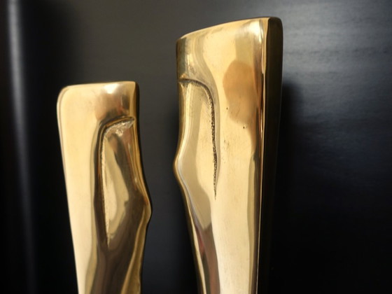 Image 1 of Sculpture en laiton poli d'après Gérard Koch.