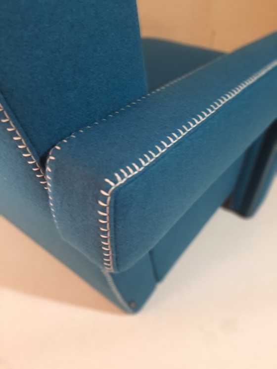 Image 1 of CASSINA 637 UTRECHT fauteuil (NIEUW, NOOIT GEBRUIKT) in 13L OTHANIO WOL met natuurlijke draadstiksels en paardenpunt