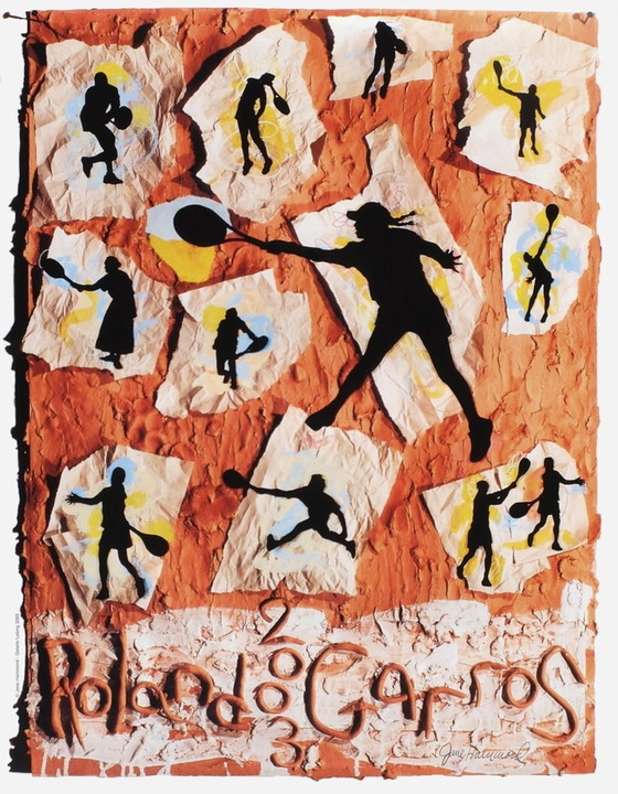 Image 1 of Affiches officielles ROLAND-GARROS 2003 - Jane Hammond original poster 2003