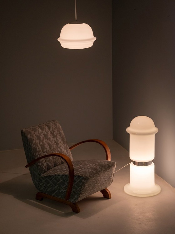 Image 1 of Volledig glazen staande lamp, Karel Volf, jaren 70-80, Tsjecho-Slowakije