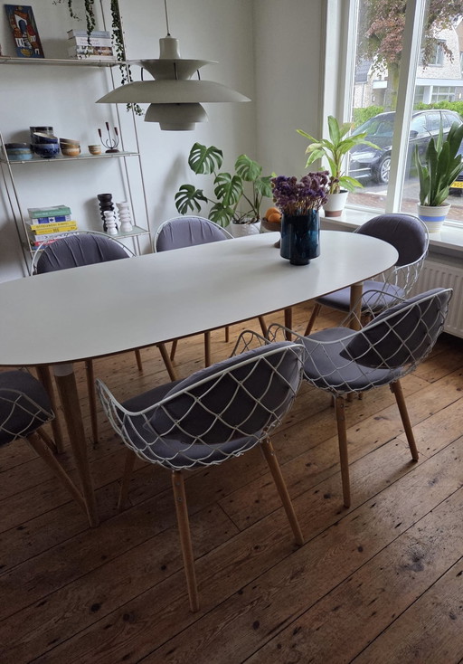 The set of 6 Magis Piña design chairs - Jaime Hayon - very comfortable