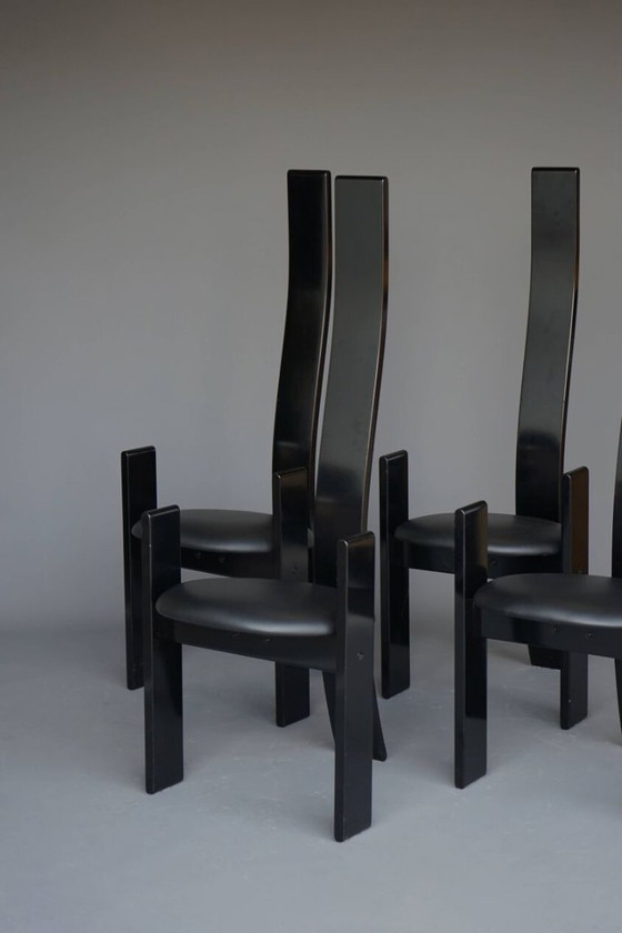 Image 1 of 4x Golem Esstischstühle von Vico Magistretti