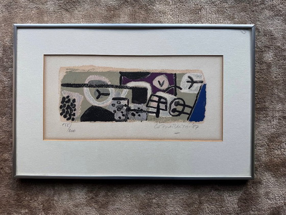 Image 1 of silkscreen by Corneille, titled "April in Paris"