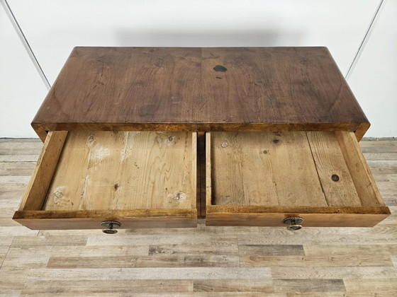 Image 1 of Art Decò sideboard in walnut burl from the 1940s