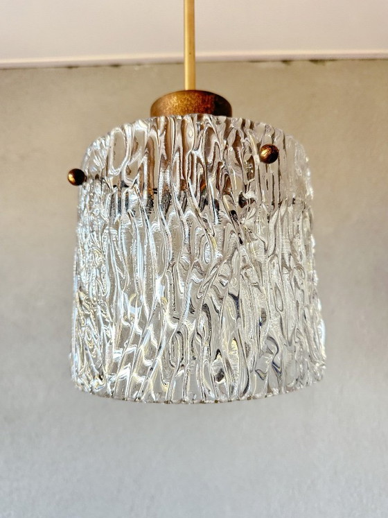 Lampada a sospensione vintage Kalmar – Lampade a sospensione, Vetro, Ottone (photo 12 of 12)