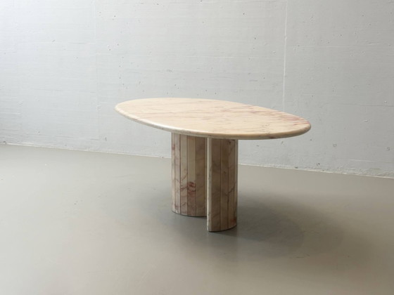 Mesa de comedor de cuarzo rosa, fabricada en Italia en la década de 1980. – made in italy, Mesas de comedor (photo 6 of 17)