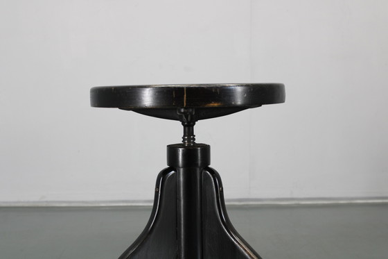 Image 1 of 1940s Piano Beech Stool by Benko, Czechoslovakia