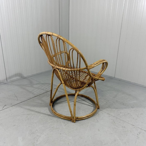 Image 1 of Silla de ratán Rohé Noordwolde años 60