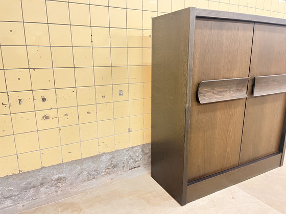 Image 1 of Vintage Belgische brutalistische barkast