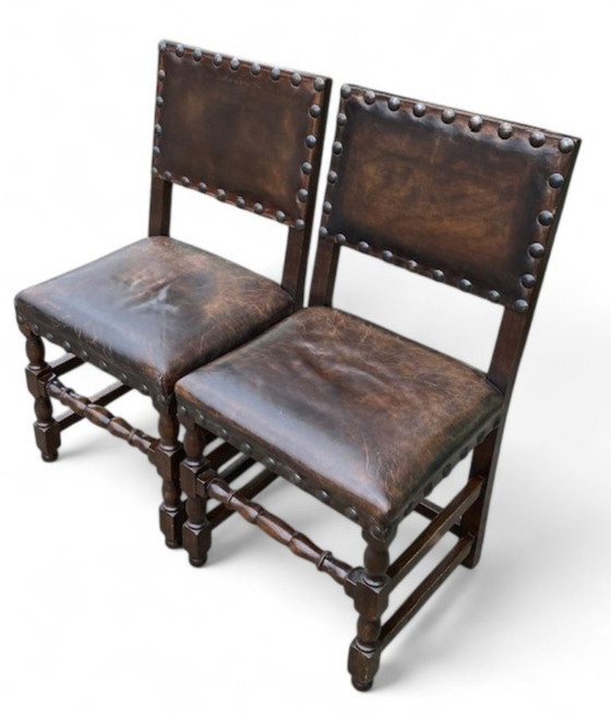 Image 1 of 8 sedie da castello antiche