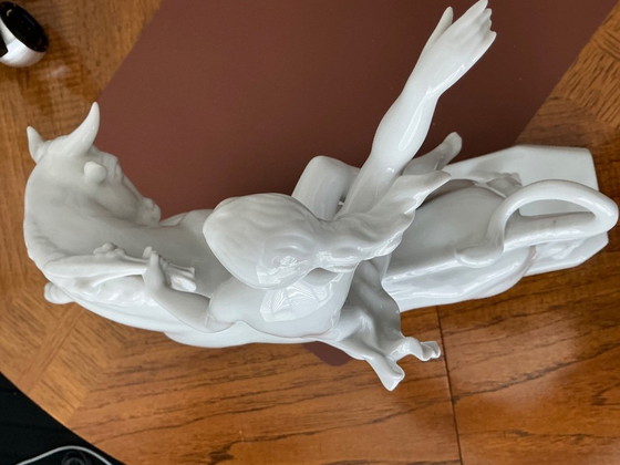 Image 1 of >>> Donna sul toro (Herend) RARA ❗️statua di grandi dimensioni <<