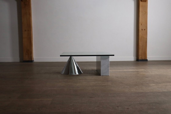 Lella And Massimo Vignelli Kono Table basse pour Casigliani, Italie, vers 1984 – Tables basses, Glass, Marble (photo 4 of 11)