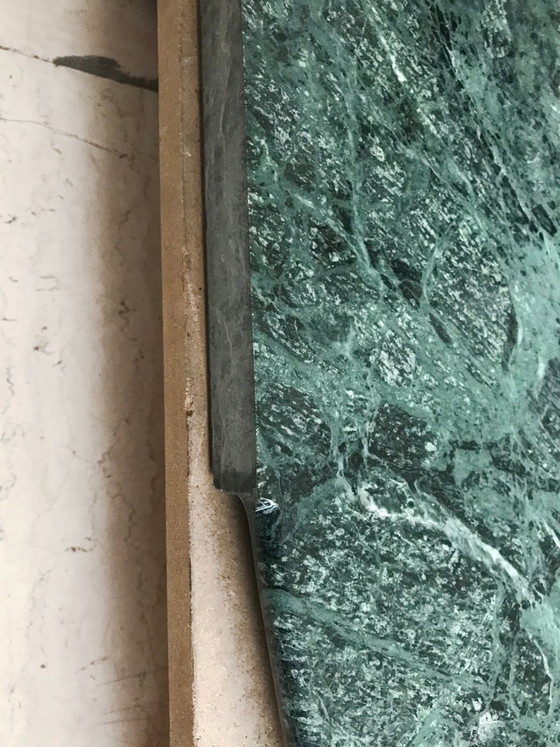 Guatemala Green Marble Console, 1960s – Brass (photo 7 of 12)