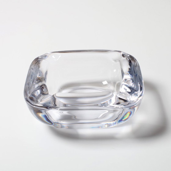 Image 1 of Vintage Heavy Crystal Ashtray / Vannes Le Chatel Crystal / France / 1980s