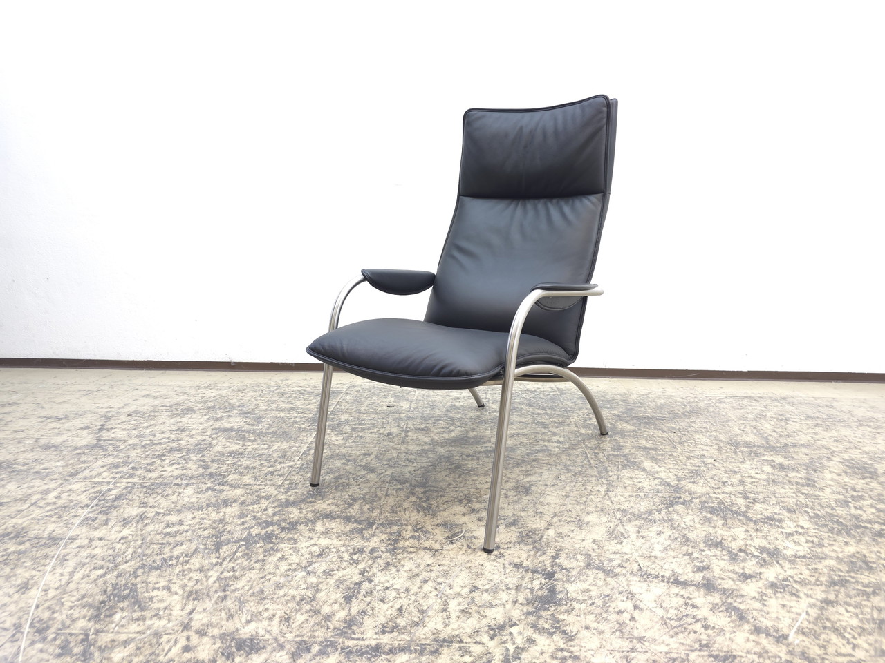 Fauteuil De Sede DS-160 tapissé de cuir turquoise par l'équipe de design De Sede En vente sur