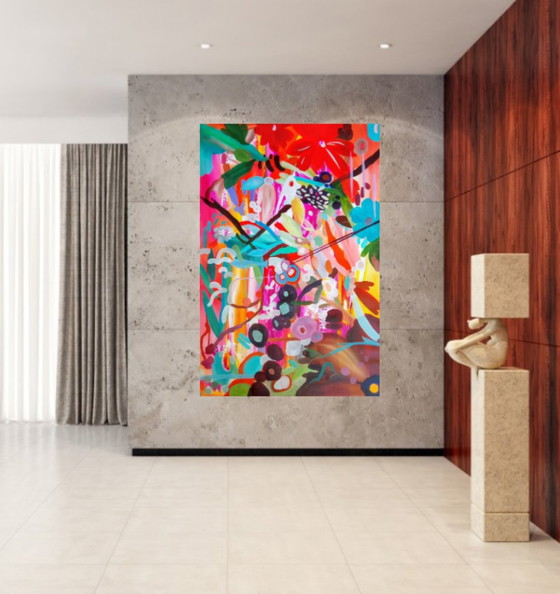 Acrylic Painting #Pleisto 150x100cm – joart, Paintings & Drawings, Canvas (photo 10 of 14)