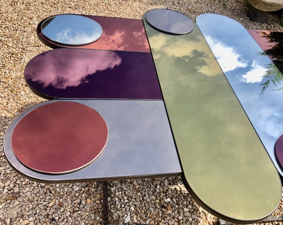 Image 1 of Zirkusspiegel aus Rauchglas, 1994