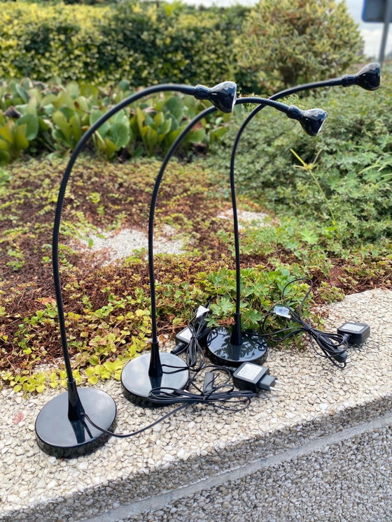 Set of 3 Vintage IKEA Jansjö LED Table / Desk Lamps – Black – Flexible – Table lamps, Plastic (photo 4 of 7)