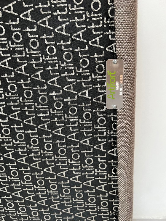 Image 1 of Artifort Mare 2,5 zits bank met poef-warmgrijs (selectie 220)