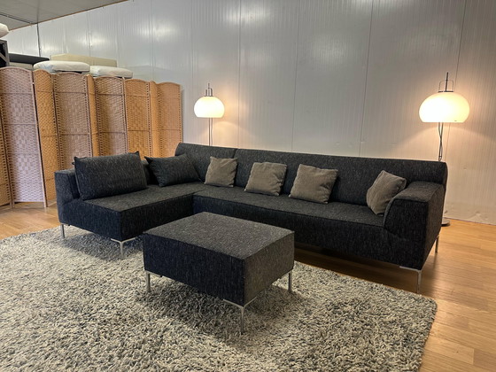 Image 1 of Design on Stock Bloq Canapé d'angle + Hocker Black Melange