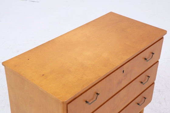 Image 1 of Vintage ladekast | Mid Century ladekast | 60s 70s houten opbergmeubel #04-21