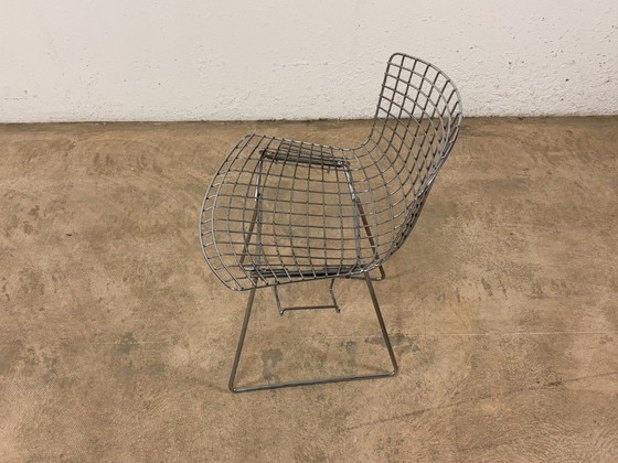 Image 1 of Chaise d'appoint Bertoia chromée, conçue par Harry Bertoia pour Knoll International, années 1980