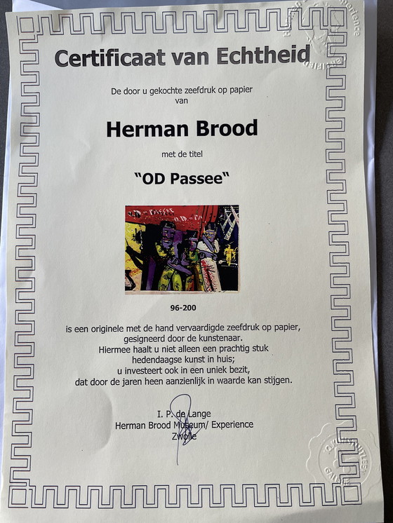 Image 1 of Herman Brood - Backstage - O.D. Is Passee