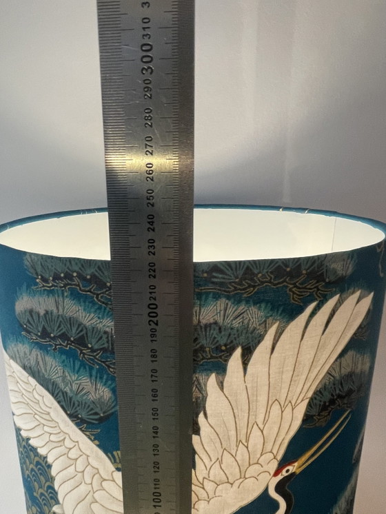 Image 1 of Upcycled Fat Lava lamp with Japanese shade