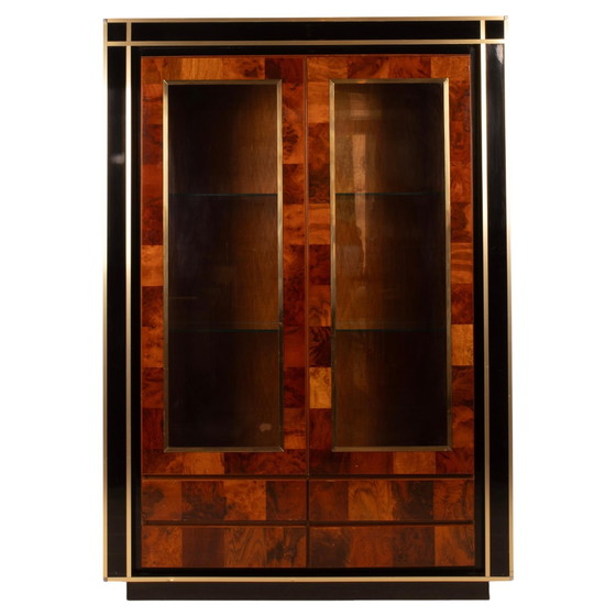 Vitrina Willy Rizzo de raíz de secuoya para Mario Sabot Hollywood Regency 1970 – Glass, Chrome (photo 7 of 27)