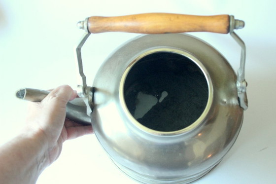 Image 1 of Large old metal teapot/kettle, 1930s/40s
