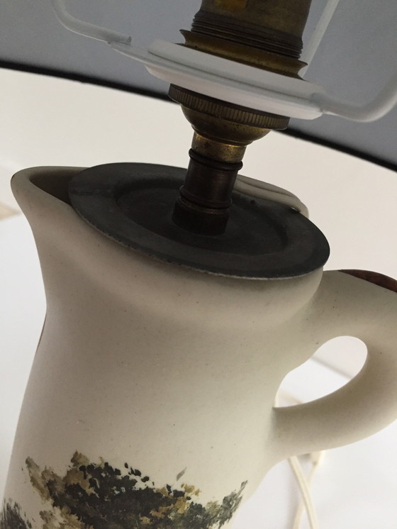 Image 1 of Lampe Keramik Handwerk von Cazalas 60er Jahre