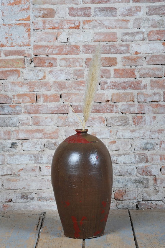 Original Art Deco Vase, Ceramics, Well-Preserved Condition, Czech, 1920s (photo 4 of 8)