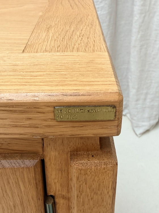 Credenza in rovere biondo, Jos De Mey, Van Den Berghe-Pauvers, Gand, Belgio, anni '70 – Credenze, Wood (photo 5 of 15)