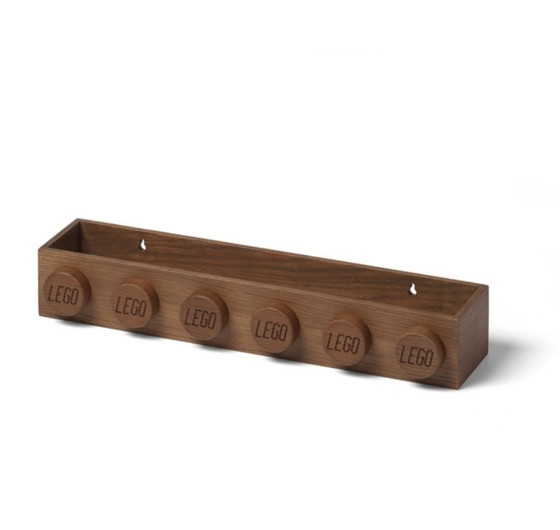 LEGO Wooden Book Racks (2) & Wall Hanger Set (1) Dark Oak – Wall decoration (photo 5 of 6)