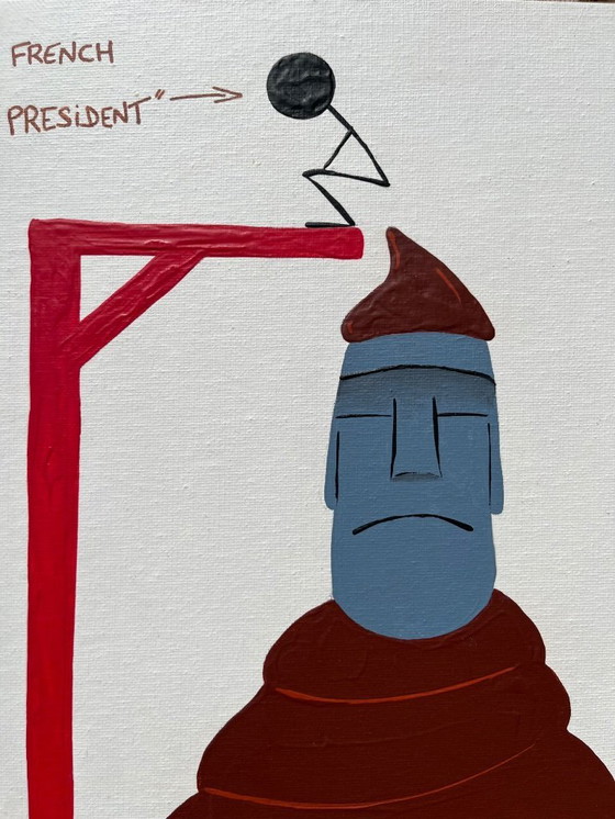 Image 1 of Acrylique sur carton entoilé.  Format 24x30cm. 