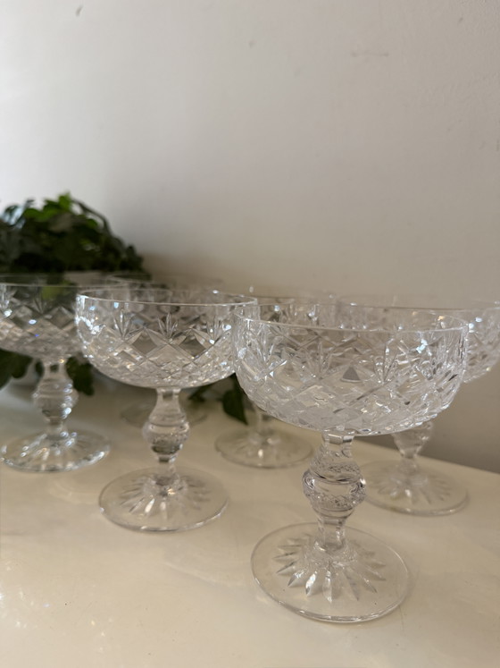Set di 6 bicchieri da champagne coupe in cristallo tagliato – Bicchieri e caraffe, Crystal (photo 5 of 6)
