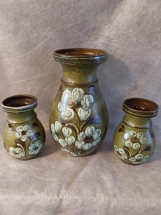 Image 1 of West Germany vases set hand-painted