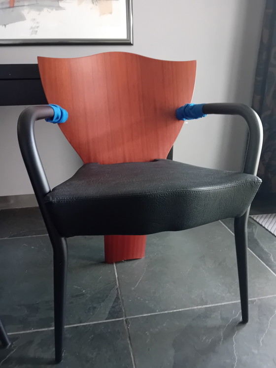 Sillas Borek Sipek Dalami – Sillas de comedor, Leather, Metal (photo 12 of 12)