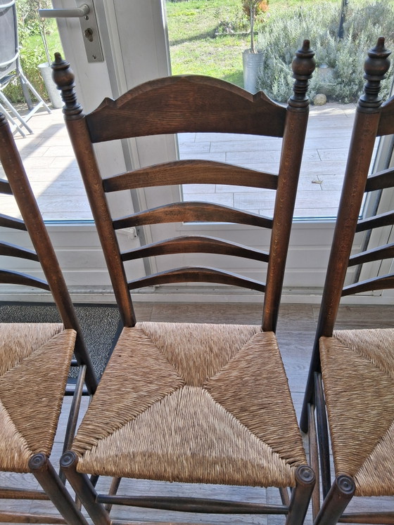 Brabantse Antiche Knopstoelen – Sedie da pranzo, Wood, Wicker (photo 2 of 5)