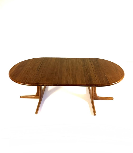 Image 1 of Table de salle à manger extensible vintage danoise, Juul Kristensen '70