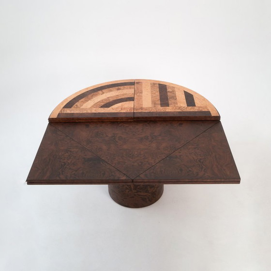 Image 1 of Bauhausly Table ROUND/SQUARE QUAD0 Walnut mix – Simple Table, Amazing Function