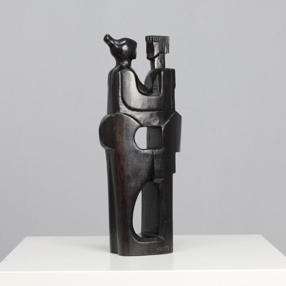 Image 1 of “Insieme” – Scultura in legno intagliata a mano di Jozef Kets, Belgio, 1971