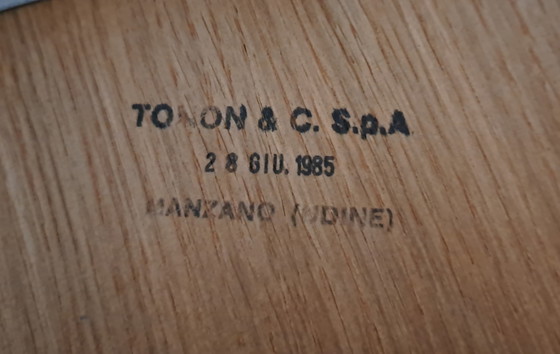 Image 1 of Eettafel Rond Hout Uitschuifbaar Ovaal Italiaans Merk Tonon