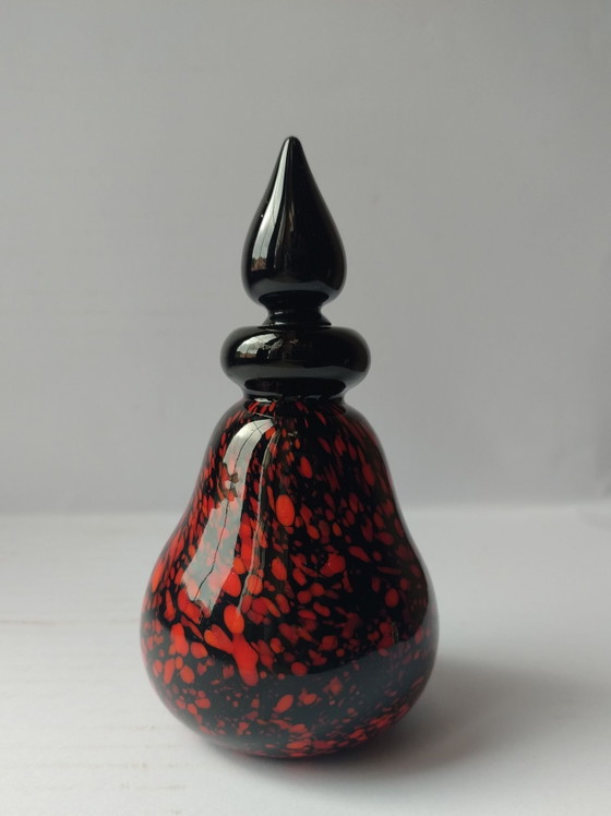 Boccetta in vetro artistico di Murano di Archimede Seguso, Oggetti decorativi, Arancione (foto 4 di 10)