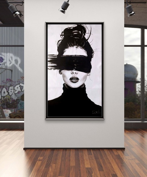 Walter Geraci - Dark necessity XXL oil painting 