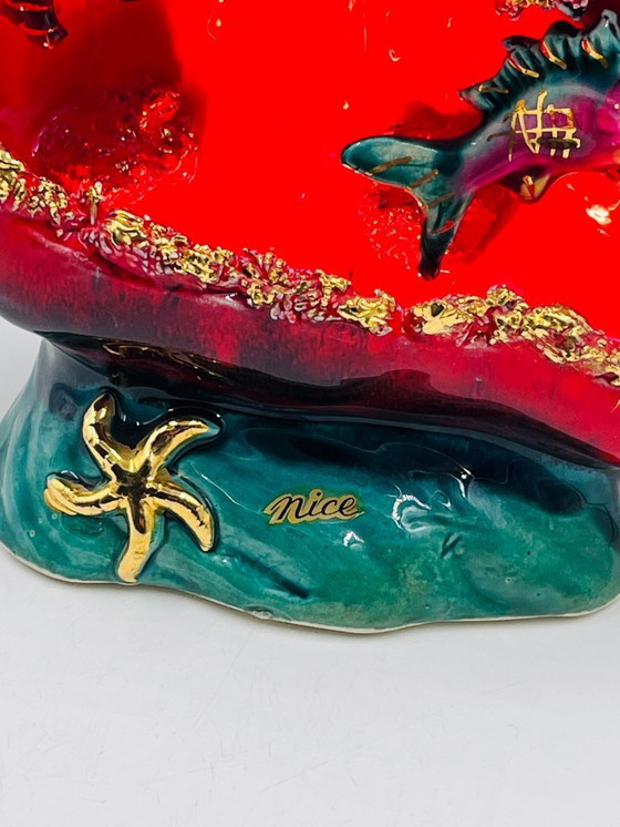 Image 1 of Vallauris signed seashell lamp – Luminous marine decor