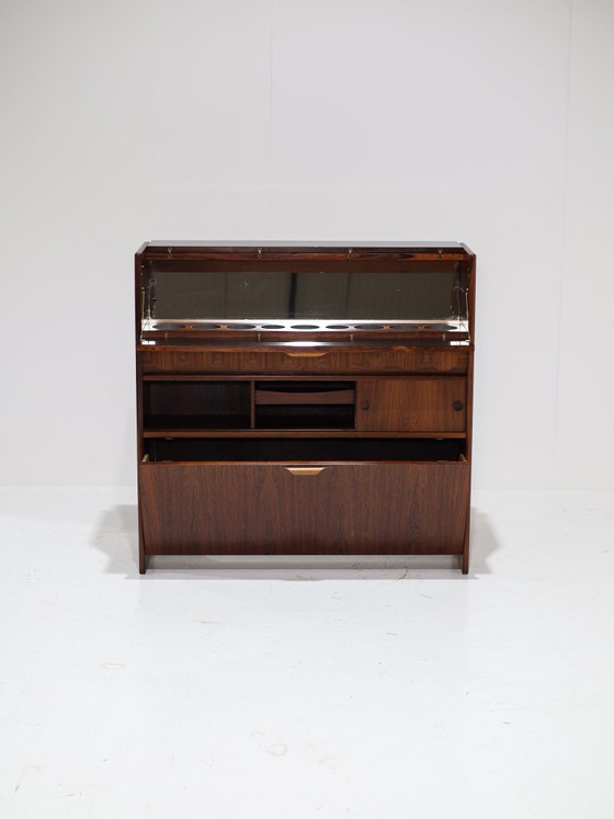 Mobile bar Johannes Andersen in palissandro, stile danese anni '50. – Wood, Vintage (photo 4 of 18)