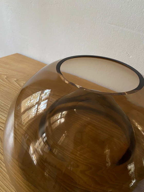 Image 1 of Ciotola in vetro fumé 36 cm, Bauhaus, Weimar, ciotola in vetro